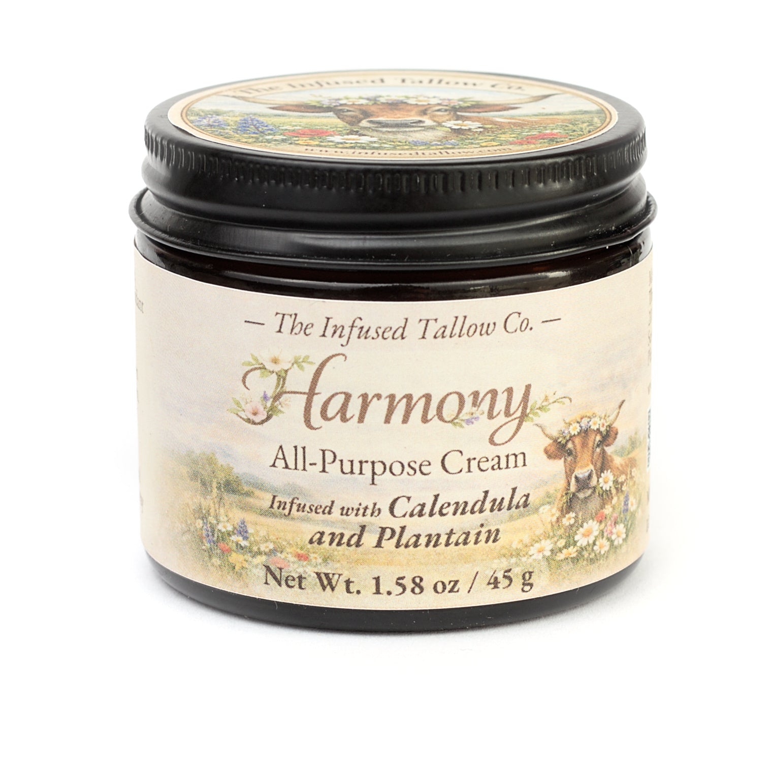 Harmony All-Purpose Cream jar, front label