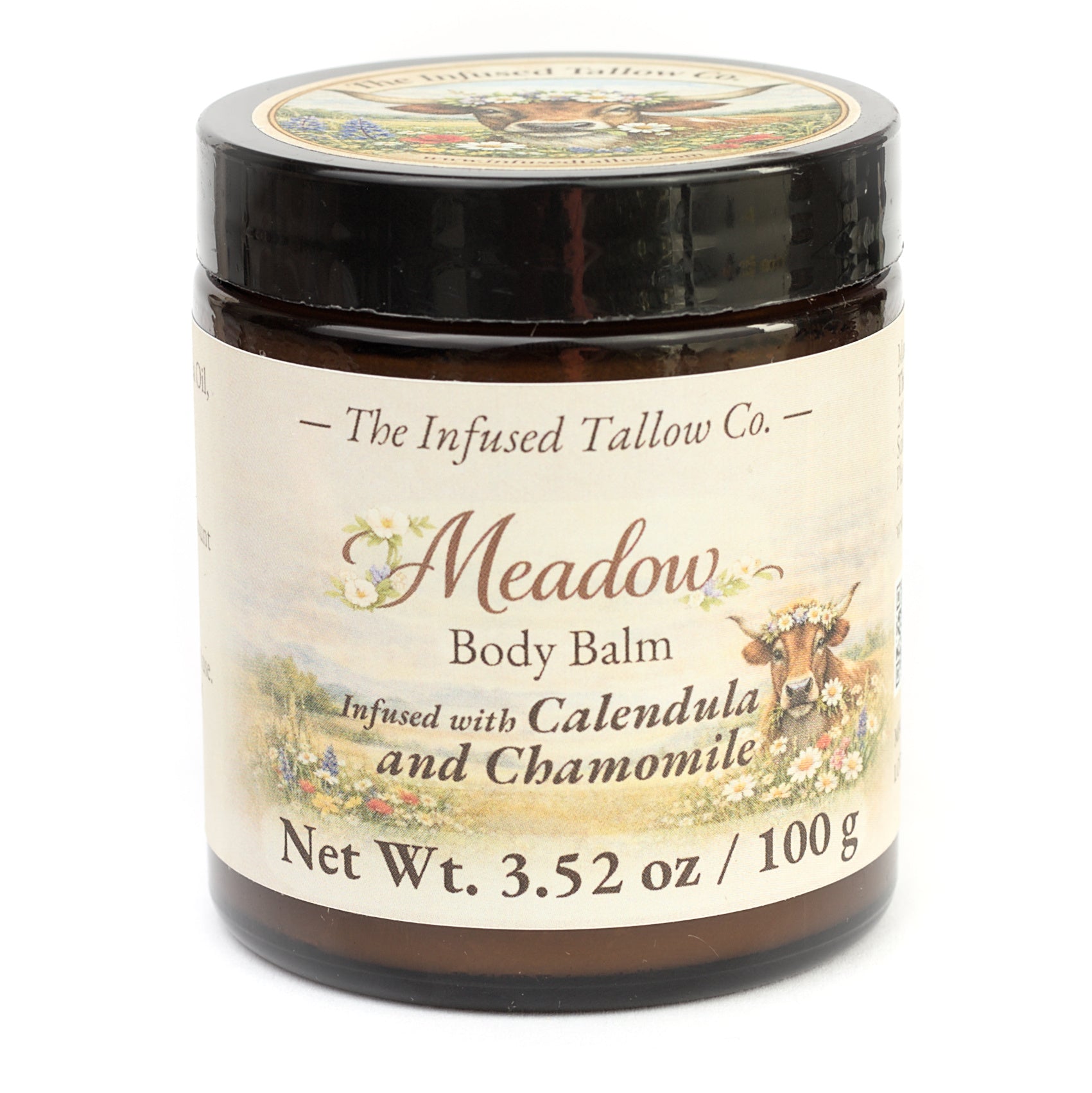 Meadow Body Balm jar, front label