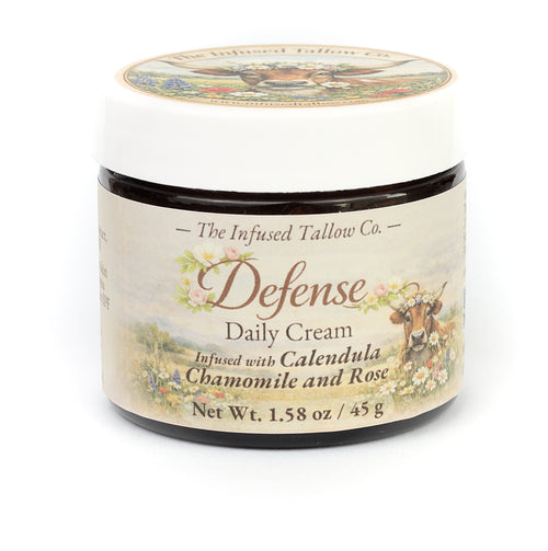 Defense Daily Cream jar, front label